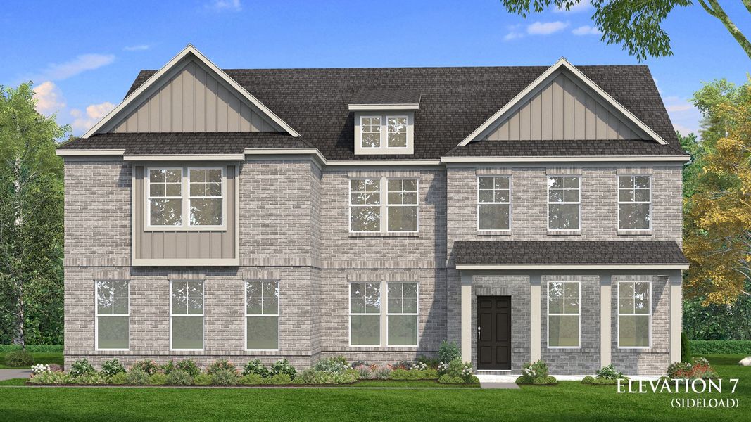 Representative exterior photo of a completed home built from the Clarity - Side Entry by DRB Homes in Brighton, Locust Grove, GA (Image 23). Representative exterior photo of a completed home built from the Clarity - Side Entry by DRB Homes in Brighton, Locust Grove, GA (Image 23).