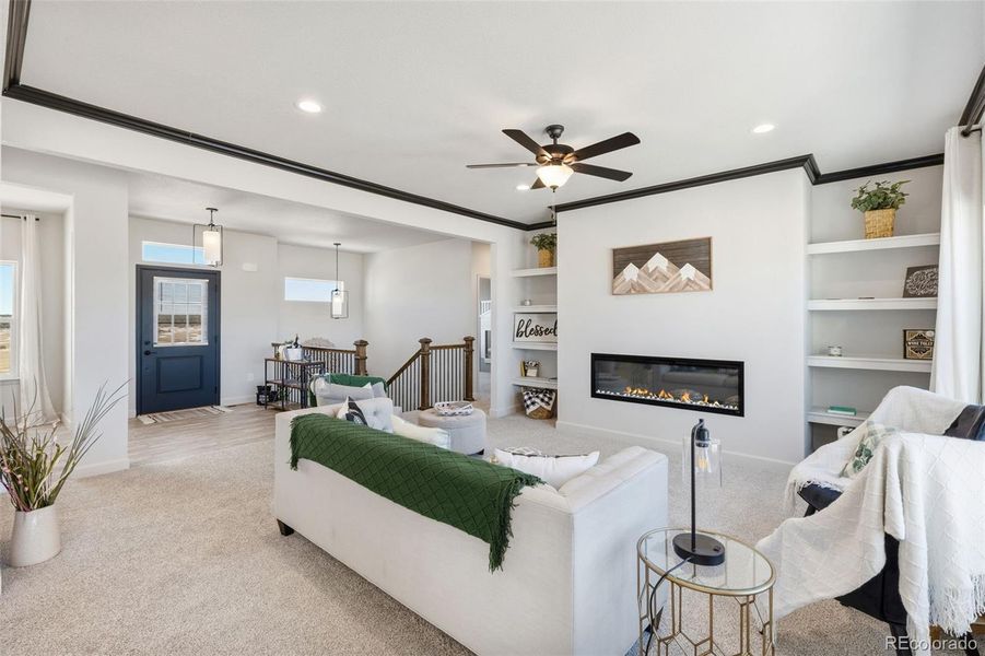 Furnished interior view inside a new home in , Colorado Springs (Image 9).
