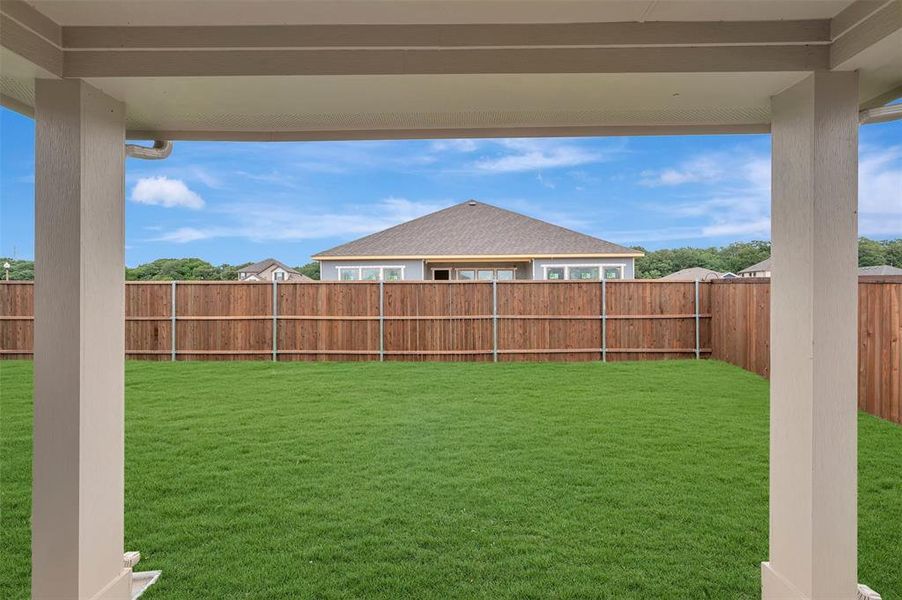 Exterior details and patio area of a home in Kings Way, Denton (Image 23). Exterior details and patio area of a home in Kings Way, Denton (Image 23).