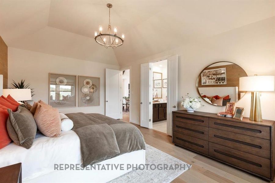 Furnished interior view inside a new home in Waterscape, Royse City (Image 23).