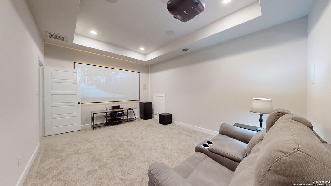 Furnished interior view inside a new home in Weston Oaks 55', San Antonio (Image 33).