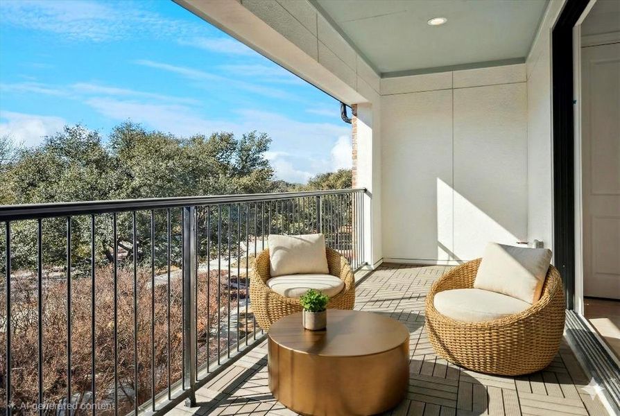 Exterior details and patio area of a home in Addison Grove, Addison (Image 16).