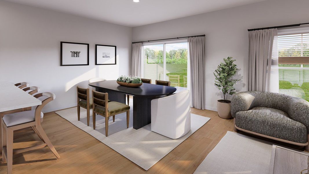 Furnished interior view inside a new home in The Crossing at St. James, Summerville (Image 3).