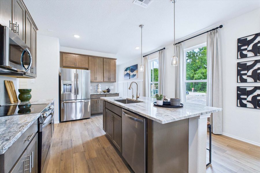 Representative furnished interior of a home built from the The Gillian C by Davidson Homes LLC in Cedar Heights, San Antonio (Image 8).