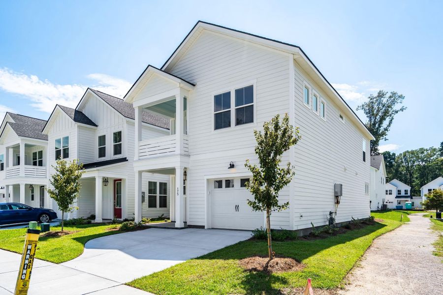Front exterior of a new home in , Charleston, SC, highlighting curb appeal (Image 30). Front exterior of a new home in , Charleston, SC, highlighting curb appeal (Image 30).