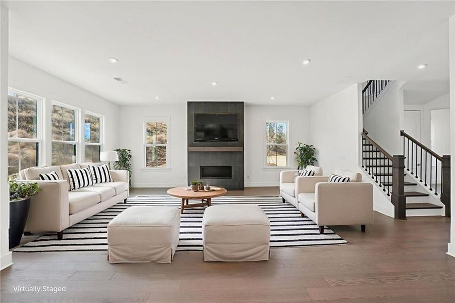 Furnished interior view inside a new home in Sterling Pointe, Cumming (Image 52).