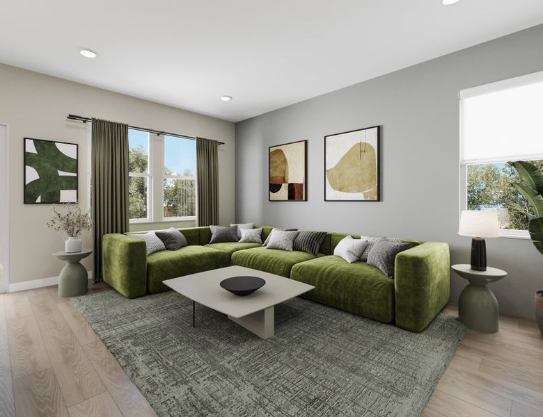 Furnished interior view inside a new home in Lake Bluff, Greeley (Image 3).