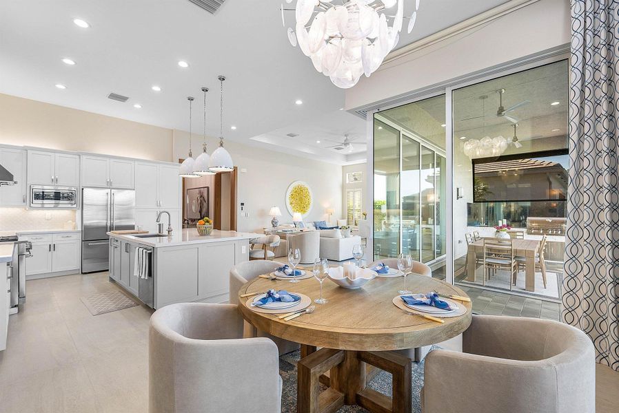 Furnished interior view inside a new home in , Boynton Beach (Image 33).