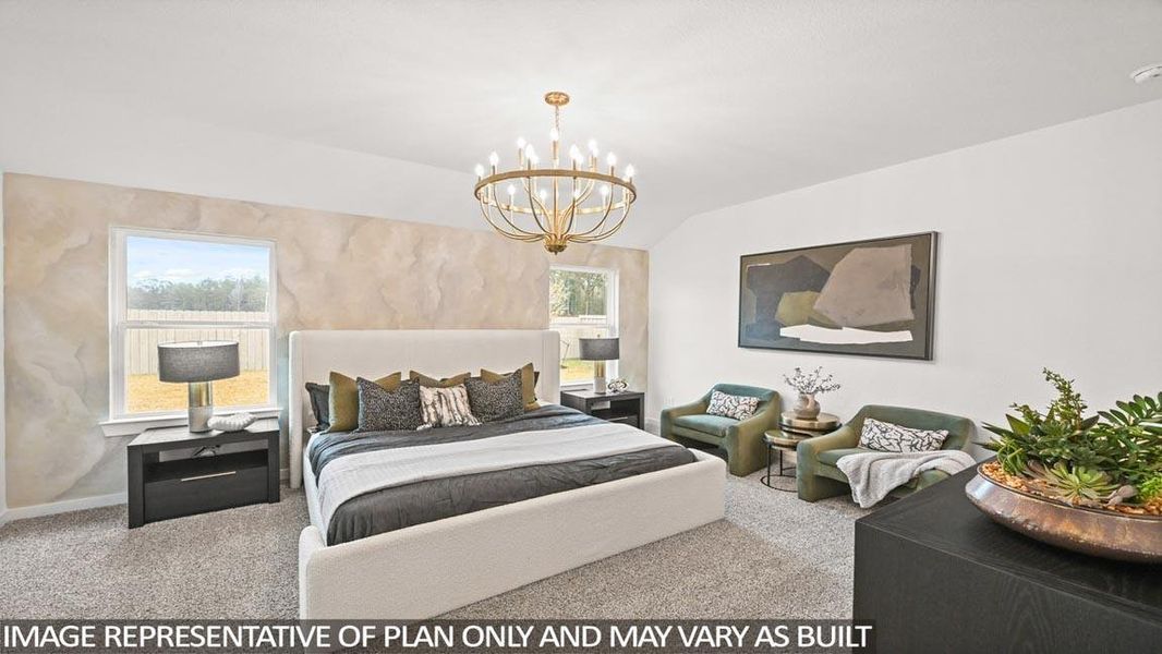 Furnished interior view inside a new home in Silverthorne, Conroe (Image 26).