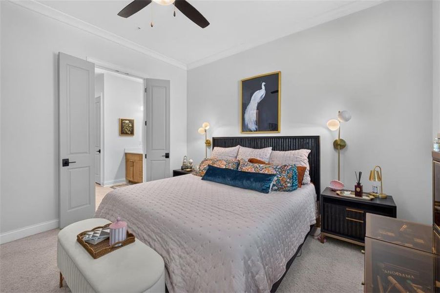 Furnished interior view inside a new home in , Peachtree Corners (Image 15). Furnished interior view inside a new home in , Peachtree Corners (Image 15).