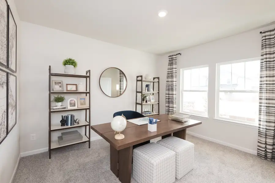 Furnished interior view inside a new home in Vines at Mill Creek - Estate Series, Braselton (Image 4).
