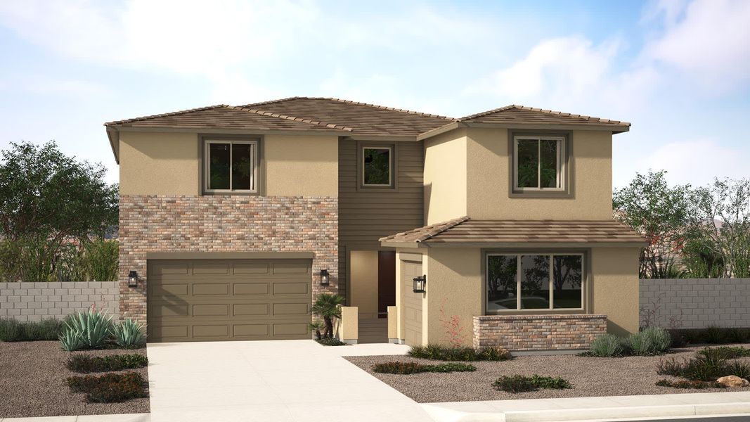 Desert Prairie Elevation | Pomelo | Harvest at Citrus Park | New Homes in Goodyear, AZ | Landsea Homes