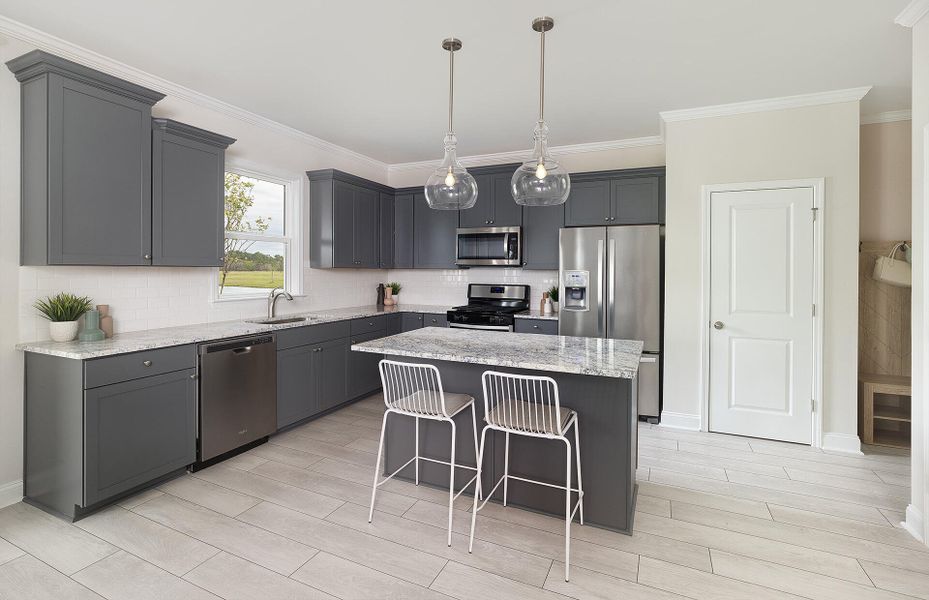 Furnished interior view inside a new home in Bradford Pointe, Summerville (Image 6).