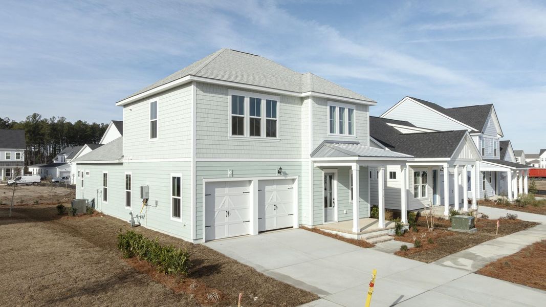 Front exterior of a new home in , Summerville, SC, highlighting curb appeal (Image 23). Front exterior of a new home in , Summerville, SC, highlighting curb appeal (Image 23).