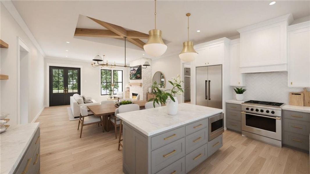 Furnished interior view inside a new home in , Buchanan (Image 7).