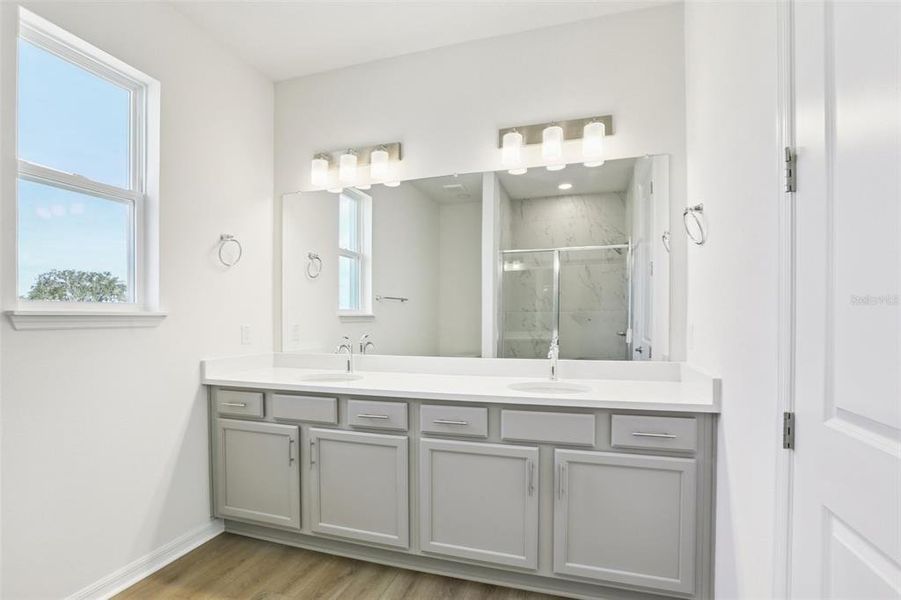 Furnished interior view inside a new home in Isla Mirada, San Antonio (Image 15).