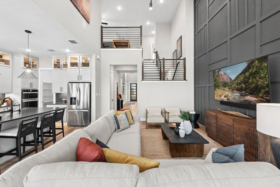 Representative furnished interior of a home built from the Oltorf by Scott Felder Homes in University Heights, Round Rock (Image 5). Representative furnished interior of a home built from the Oltorf by Scott Felder Homes in University Heights, Round Rock (Image 5).