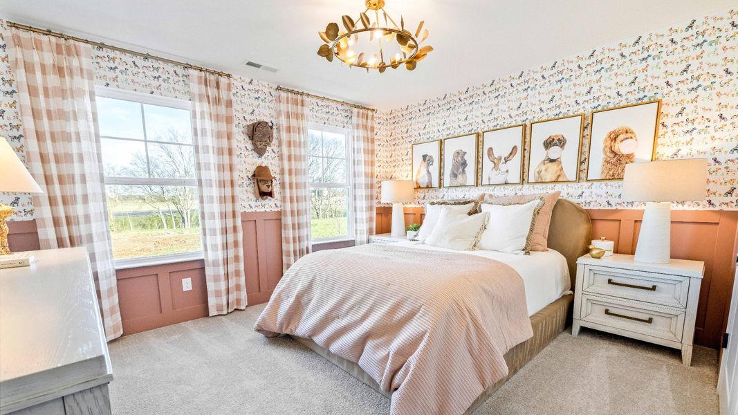 Representative furnished interior of a home built from the Bedford by DRB Homes in Cottages of Bearwood, Mount Pleasant (Image 29).