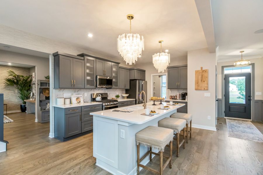 Representative furnished interior of a home built from the Wyatt by Fischer Homes in Twin Lakes, Hoschton (Image 55).