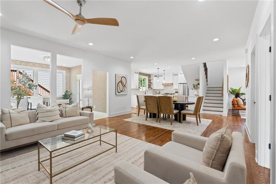 Furnished interior view inside a new home in , Atlanta (Image 8).