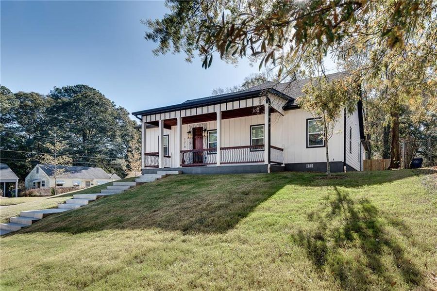 Exterior details and patio area of a home in , Atlanta (Image 33). Exterior details and patio area of a home in , Atlanta (Image 33).