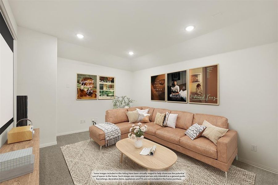 Furnished interior view inside a new home in Willow Wood Classic 50, McKinney (Image 15).