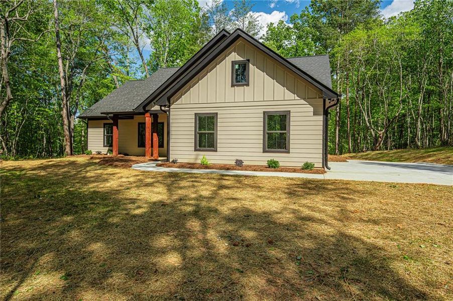 Front exterior of a new home in , Dawsonville, GA, highlighting curb appeal (Image 26).
