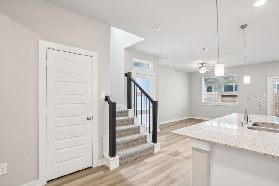 Furnished interior view inside a new home in Kemah Crossing - City Series, Kemah (Image 17). Furnished interior view inside a new home in Kemah Crossing - City Series, Kemah (Image 17).