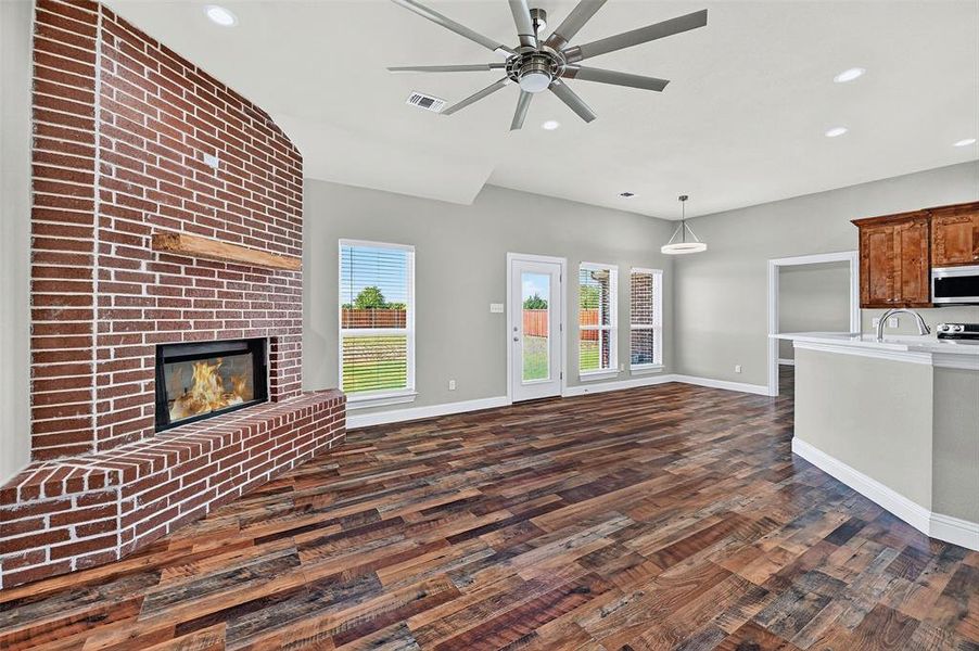 Furnished interior view inside a new home in , Ector (Image 3). Furnished interior view inside a new home in , Ector (Image 3).