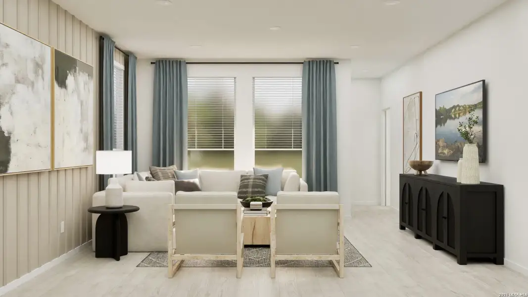 Furnished interior view inside a new home in Summerlin, San Antonio (Image 33).