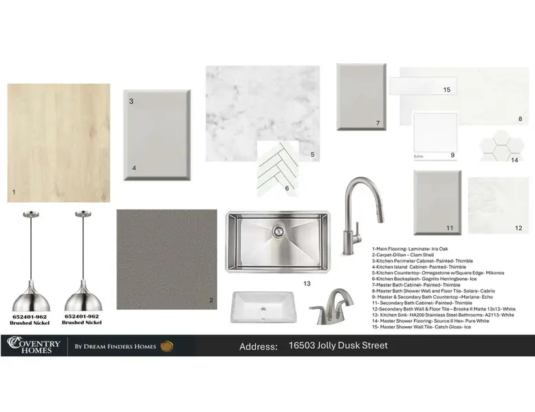 Sample of building materials used in homes in Jubilee, Hockley (Image 4).