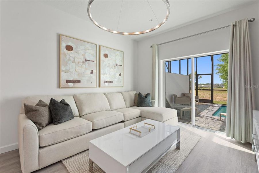 Furnished interior view inside a new home in , Davenport (Image 7).