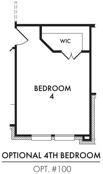 Bedroom 4 (eliminates Dining Room)