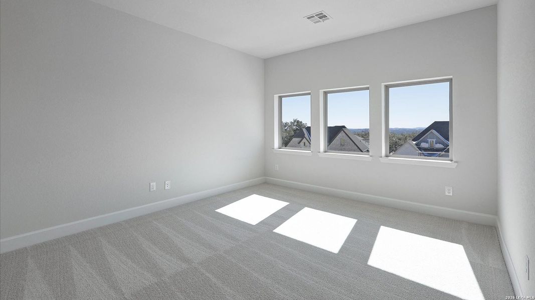 Spacious, unfurnished interior of a new home in The Ranches at Creekside, Boerne (Image 21).