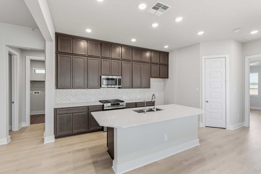 Furnished interior view inside a new home in Stillwater Ranch, San Antonio (Image 8). Furnished interior view inside a new home in Stillwater Ranch, San Antonio (Image 8).