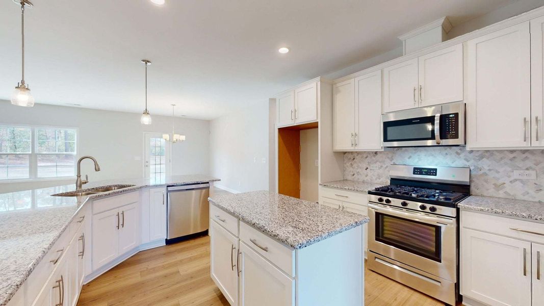 Representative furnished interior of a home built from the Bladen by Caviness & Cates Communities in Maggie Way, Wendell (Image 130).