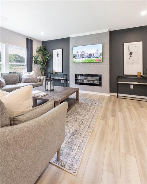 Furnished interior view inside a new home in Crossvine Estates, Braselton (Image 19). Furnished interior view inside a new home in Crossvine Estates, Braselton (Image 19).