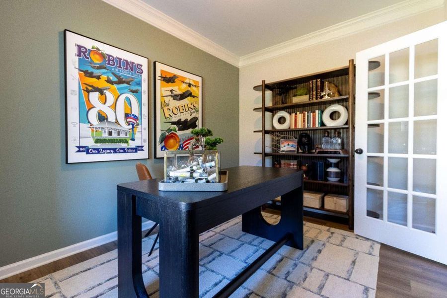Furnished interior view inside a new home in Bryson Farms, Byron (Image 15).