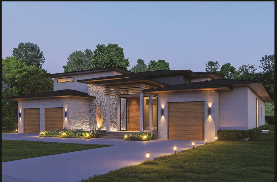 Front exterior of a new home in , Fort Lauderdale, FL, highlighting curb appeal (Image 1). Front exterior of a new home in , Fort Lauderdale, FL, highlighting curb appeal (Image 1).