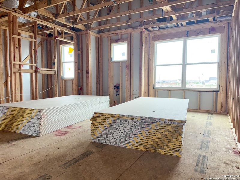 In-progress construction of a new home in Cordova Trails, Seguin, TX (Image 30).