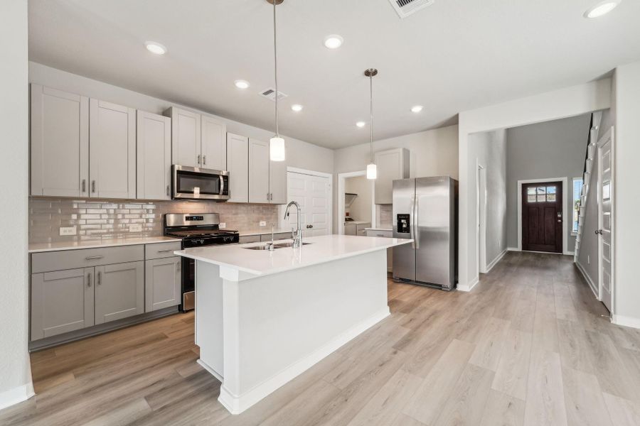 Photo is not of the actual home but is an inspirational photo of builder’s model home and may depict options, furnishings, and/or decorator features that are not included.