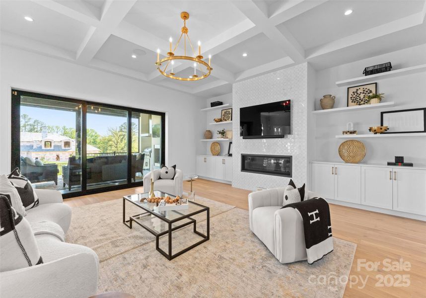 Furnished interior view inside a new home in , Weddington (Image 25).