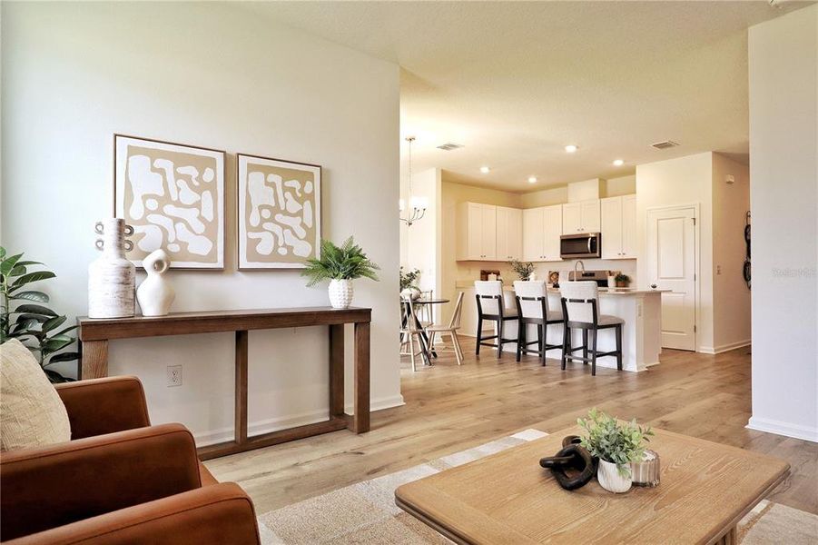 Furnished interior view inside a new home in , Okahumpka (Image 15).