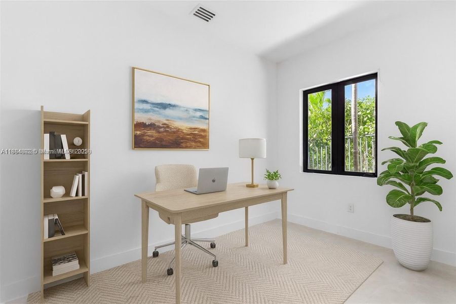 Furnished interior view inside a new home in , Coral Gables (Image 17).