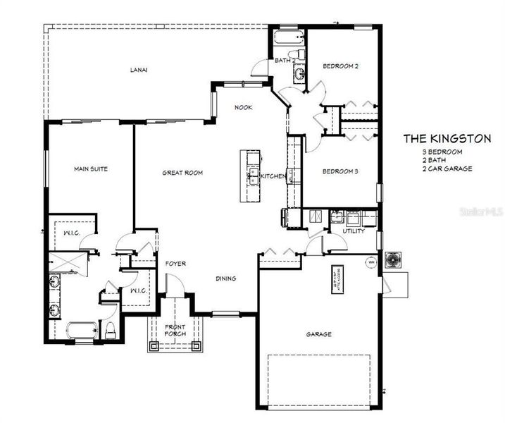 2D floor plan layout of this home in , Webster, FL (Image 3). 2D floor plan layout of this home in , Webster, FL (Image 3).