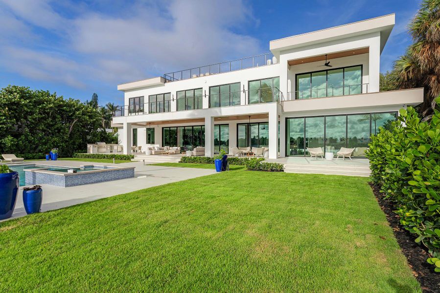 Front exterior of a new home in , Lantana, FL, highlighting curb appeal (Image 20).