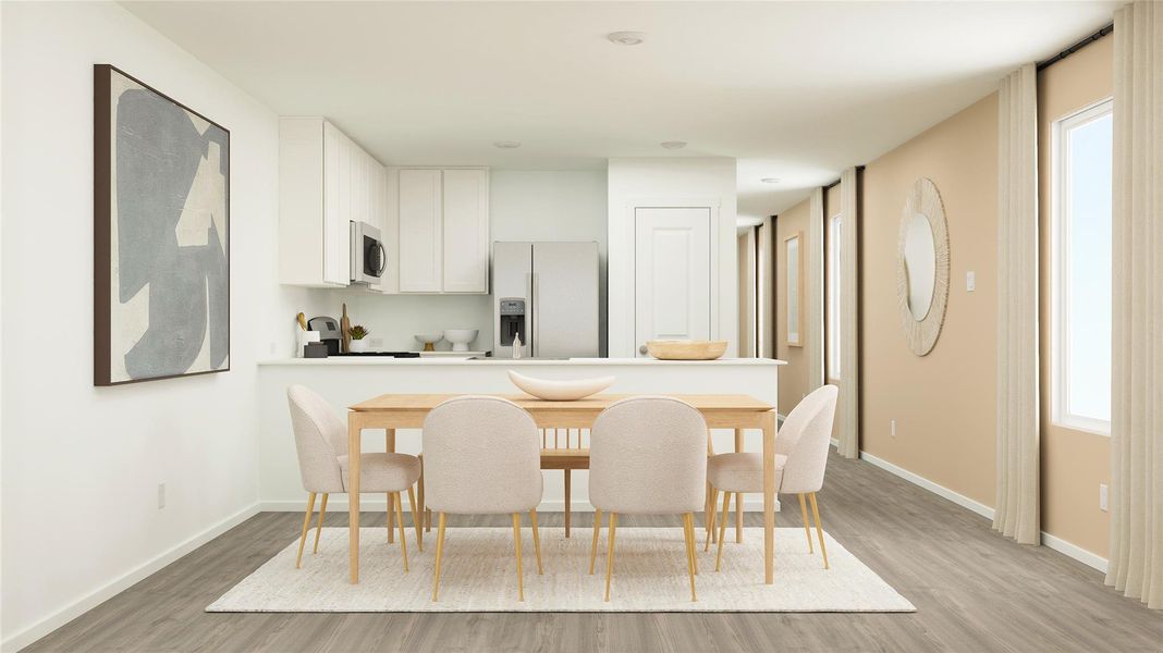 Furnished interior view inside a new home in Rancho Del Cielo, Jarrell (Image 12).