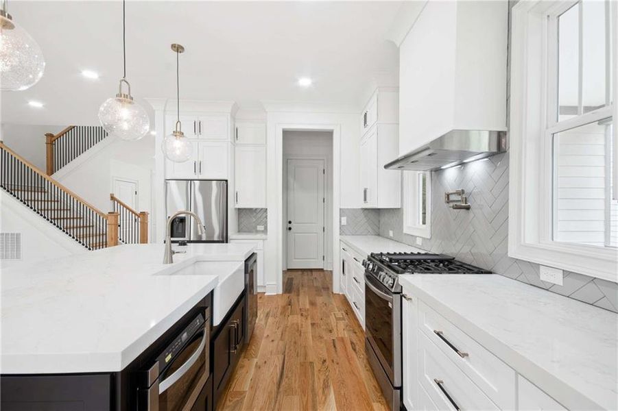 Furnished interior view inside a new home in , Atlanta (Image 14). Furnished interior view inside a new home in , Atlanta (Image 14).