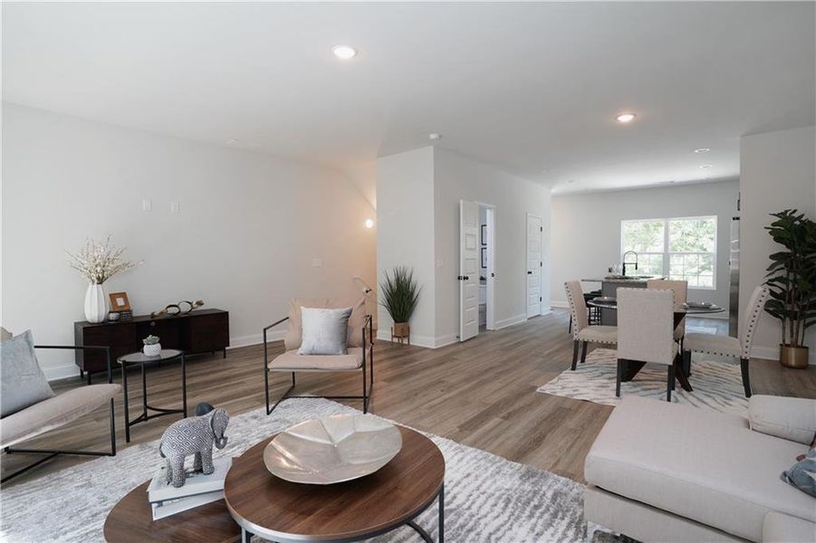 Furnished interior view inside a new home in , Stone Mountain (Image 8).