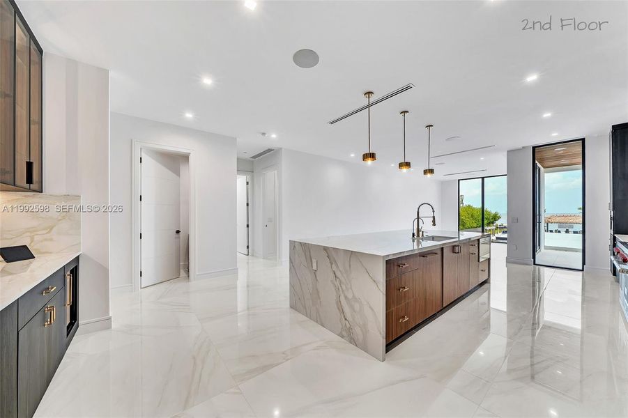 Furnished interior view inside a new home in , Key Largo (Image 8).